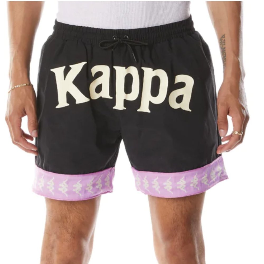 KAPPA BANDA CALABASH 3 SHORTS - BLACK SMOKE VIOLET